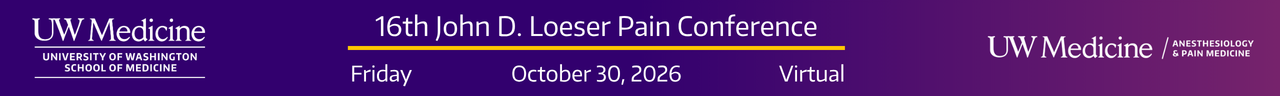 16th John D. Loeser Pain Conference (MJ2710) Banner